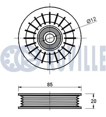 ROLA GHIDARE/CONDUCERE CUREA TRANSMISIE RUVILLE 540722 1