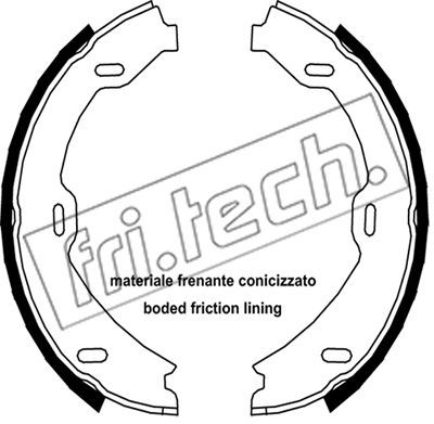 Bremžu loku kompl., Stāvbremze fri.tech. 1052.128