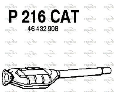 FENNO P216CAT Катализатор  для FIAT BRAVA (182_) 1.4 12 V (182.BA)