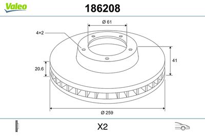 Brake Disc 186208