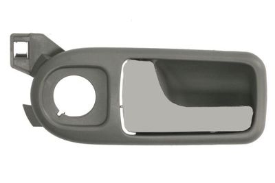 Door handle Voor Links (binnen, chroom/grijs) past: SEAT AROSA  VW LUPO 05.97-07.05