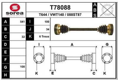 ANTRIEBSWELLE EAI T78088