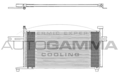 AUTOGAMMA 102722 Радіатор кондиціонера для NISSAN (Ниссан)