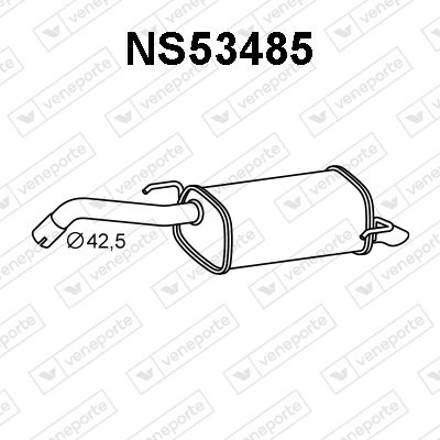 Глушитель выхлопных газов конечный VENEPORTE NS53485 для NISSAN NOTE