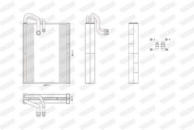 VERDAMPFER KLIMAANLAGE WALKER WEV00074 6