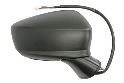Zijspiegel Rechts (elektrisch, in reliëf, under-coated, elektrisch opklapbaar, met indicator) past: MAZDA 2 DL, DJ 11.14-