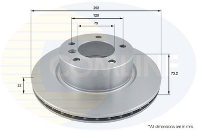 спирачен диск COMLINE ADC1717V