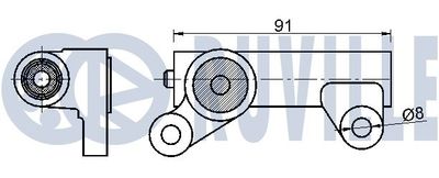 AMORTIZOR VIBRATII CUREA DISTRIBUTIE RUVILLE 542041 1