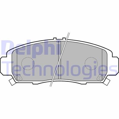 Комплект тормозных колодок, дисковый тормоз DELPHI LP1704 для HONDA CROSSROAD