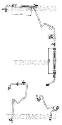 Wąż hydrauliczny, system kierowania TRISCAN 851628001