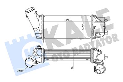 Интеркулер KALE OTO RADYATÖR 350845 для CITROËN C4