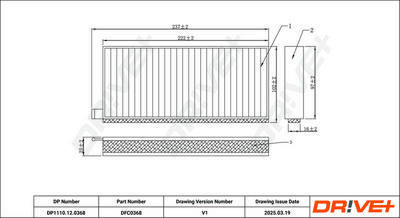 FILTER INNENRAUMLUFT DR!VE+ DP1110120368 1