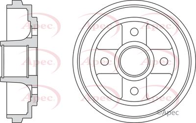 Brake Drum APEC DRM9970