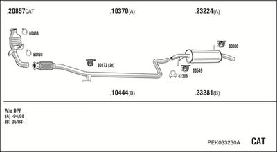 Układ wydechowy WALKER PEK033230A