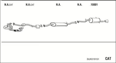 Układ wydechowy WALKER SUK019151