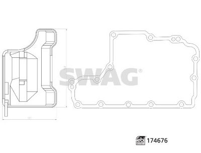 SET FILTRE HIDRAULICE CUTIE E VIT.AUTOMATA SWAG 33102327 2