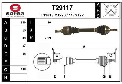 ANTRIEBSWELLE EAI T29117