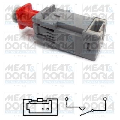 Выключатель фонаря сигнала торможения MEAT & DORIA 35066 для FIAT SEDICI