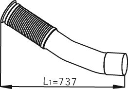 Avgasrör DINEX 54247