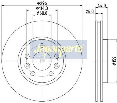 BREMSSCHEIBE JAPANPARTS DI1000C 1