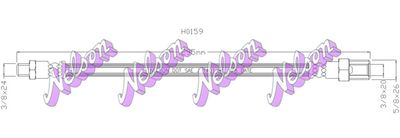 Тормозной шланг KAWE H0159 для TRIUMPH TR
