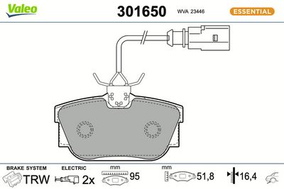 BREMSBELAGSATZ SCHEIBENBREMSE
