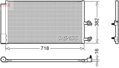 Конденсатор, кондиционер DENSO DCN33014 для VOLVO XC90