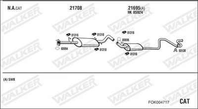 Изпускателна система WALKER FOK004717