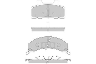 Комплект тормозных колодок, дисковый тормоз E.T.F. 12-0785 для PONTIAC TRANS