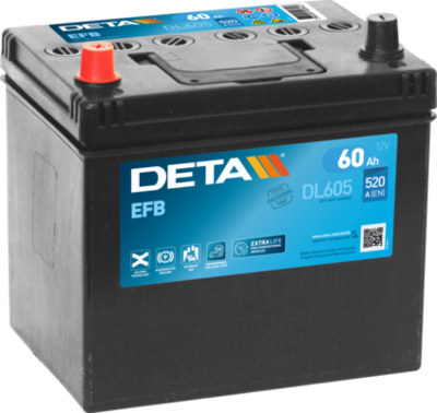 Стартерная аккумуляторная батарея DETA DL605 для MITSUBISHI FTO