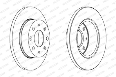 Тормозной диск FERODO DDF112 для HONDA QUINTET