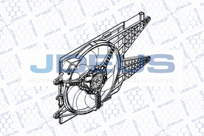 Вентилятор, охлаждение двигателя JDEUS EV0111530 для ABARTH 500