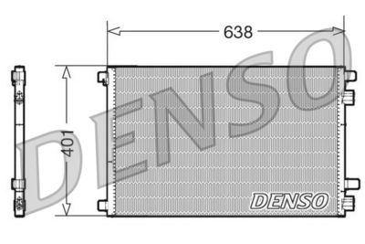 DENSO DCN23012 Радіатор кондиціонера 