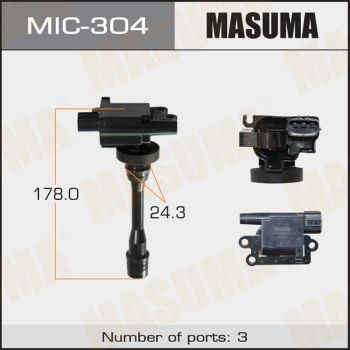Катушка зажигания MASUMA MIC-304 для MITSUBISHI COLT