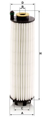 Oliefilter past: MERCEDES C ALL-TERRAIN (S206), C T-MODEL (S206), C (W206), CLE (A236), CLE (C236), E ALL-TERRAIN (S214), E T-MODEL (S214), E (W214), GLC (C254), GLC (X254) 1.5H-3.0H 04.19-