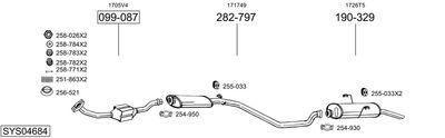 Układ wydechowy BOSAL SYS04684
