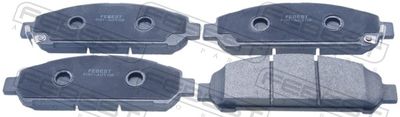 Комплект тормозных колодок, дисковый тормоз FEBEST 0101-AGV10F