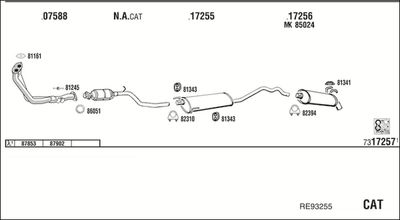 Układ wydechowy WALKER RE93255