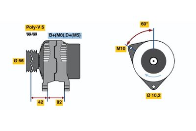 generátor BOSCH 0 986 041 200