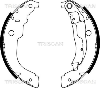 Комплект тормозных колодок TRISCAN 8100 28053 для CITROËN DS3