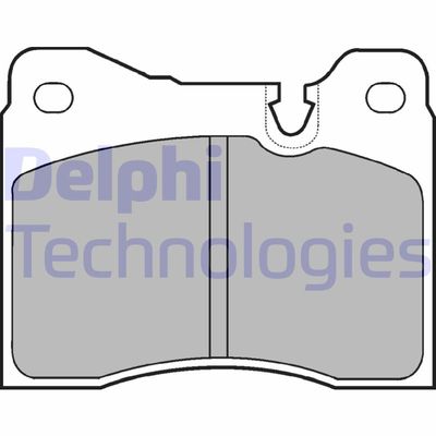 Комплект тормозных колодок, дисковый тормоз DELPHI LP428 для ALFA ROMEO 6