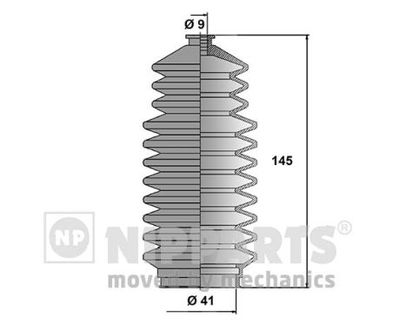 Комплект пыльника, рулевое управление NIPPARTS J2841009 для NISSAN 100NX