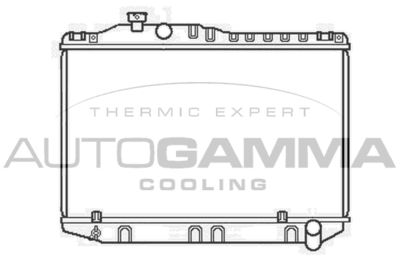 AUTOGAMMA 104726 Радиатор охлаждения двигателя  для TOYOTA CROWN (Тойота Кроwн)