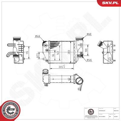 Chladič turba ESEN SKV 98SKV104
