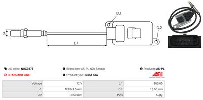 SENZOR NOX INJECTIE ADITIV AS-PL NOX9276 2