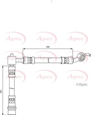 Brake Hose APEC HOS4086