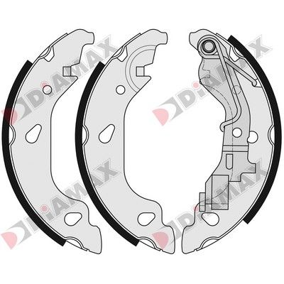Комплект тормозных колодок DIAMAX N01292 для ZASTAVA 10