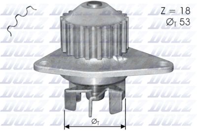 DOLZ Wasserpumpe, Motorkühlung (C114)