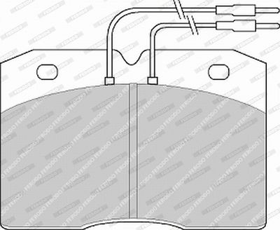 SET PLACUTE FRANA FRANA DISC FERODO FVR377 2