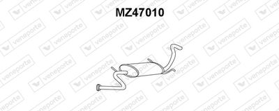 VENEPORTE MZ47010 Глушитель выхлопных газов  для MAZDA 323 III Hatchback (BF) 1.6 GT